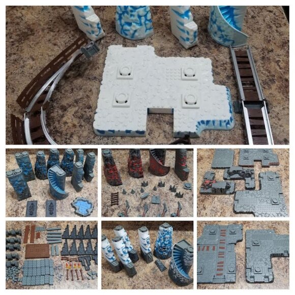 Mega Bloks Fire & Ice Dragon Vorgan Ice Fang Ship Fire And Ice Dragon Mountain - Picture 6 of 7